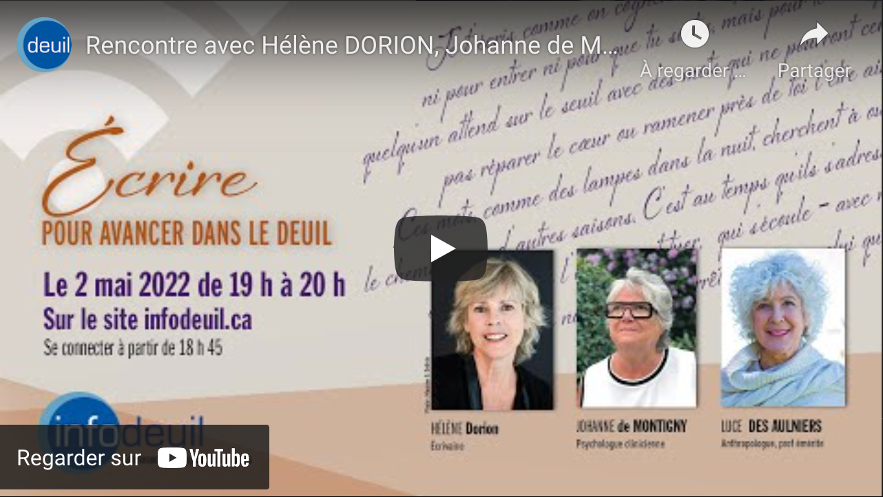 Écrire pour avancer dans le deuil